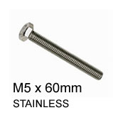 3855 Alloy Bracket Securing Bolt M5 x 60mm S/3-GP