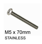 3855 Alloy Bracket Securing Bolt M5 x 70mm S-2