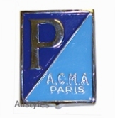 A.C.M.A Paris Metal Shield Badge 47 x 37mm
