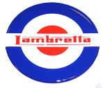 Lambretta Domed Bubble Target Sticker 65mm