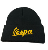 Vespa Beanie Wooly Hat One size Black