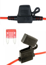 20 AMP Inline Fuse & Holder Waterproof 4mm wire