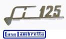 LI 125 Legshield Badge 2-Pin 40mm Italian
