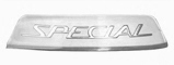 Silver Special Rear Frame Badge Italian
