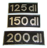 GP 125-150-200 DL Legshield Badge Italian